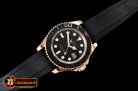 Rolex YachtMaster 116655 40mm RG/RU Black ARF 1:1 Asia 2836