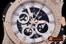 Hublot Aero Big Bang Diams RG/RU Skele Wht/Bk A7750 Mod