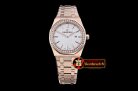 Audemars Piguet Royal Oak Ladies Diams 33mm RG/RG Wht JF Swiss Q