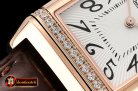 Jaeger Le Coultre JL Reverso Ladies Diams RG/LE White/Num MY6T51 Mod