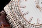 Patek Philippe Nautilus Mens 40mm Diams RG/LE White Sticks V2 MY9015
