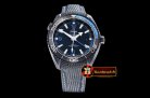Omega Planet Ocean Deep Black CER/RU Blue BP A2836 Mod