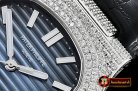 Patek Philippe Nautilus Mens 40mm Diams SS/LE Blue Sticks V2 MY9015