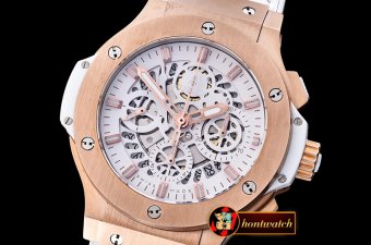 Hublot Aero Big Bang RG/RU Skeletonal Full Wht A7750 Mod