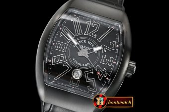 Franck Muller Vanguard PVD/LE/RU (Blk) Black/Num Asia 2892
