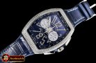 Franck Muller Vanguard Chronograph 44mm Diams SS/LE/RU Blue Asia 7750