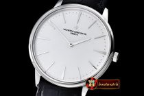 VC082A - Patrimony SS/LE White - Swiss 7045 Manual H/W
