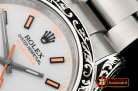 Rolex Milgauss 116400M Sp. Engrv SILV/SS White Asia 2836