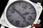 BELL & ROSS Bell Ross BR03-92 42mm SS/RU Grey/Num/Stk V2 Miyota 9015