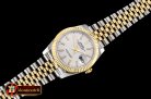Rolex DateJust 36mm Jub Flt YG/SS White/Stick BP A2813