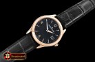 Jaeger Le Coultre Master Control Date 1548420 RG/LE Black ZF Asia 23J Mod
