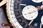 Breitling Navitimer B01 RG/LE Blue/Wht JF A7750 Mod
