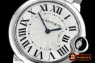 Cartier Balon Bleu Midsize 36mm SS/SS White/Rmn Num Swiss Qtz