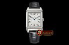 Jaeger Le Coultre JL Reverso Mens Diams SS/LE White/Num MY8215 Mod