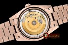 RDD0195D - DayDate 228206 RG/RG Brown Stick BP Swiss 2836