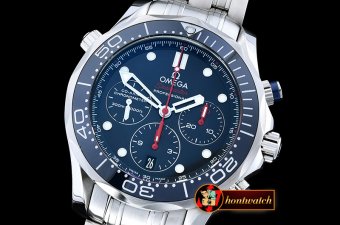 Omega Seamaster Chrono SS/SS Blue/Blue BP A7750