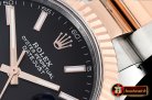 Rolex Datejust DJ2 41mm Oyt Flt RG/SS Black/Stk BP Asia 2813