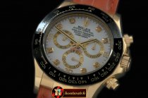 Replica Rolex Daytona 116528 YG/LE Wht Diam A-7750 Sec@6