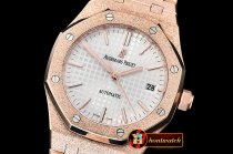 Audemars Piguet AP Royal Oak 37mm Frosted RG/RG White JHF MY9015