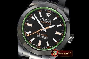 Rolex Milgauss Pro Hunter 116400GV SS/SS Blk BP Asia 3131