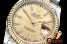 Rolex Datejust DJ 36mm Jub Flt YG/SS Gold Stk BP A3135 Mod