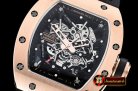 Richard Mille RM035-02 Americas RG/RU Blk Skele Blk KVF MY8215 Mod