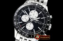 Breitling Chronoliner 46mm GMT Navi SS/SS Black/White Asia 7750