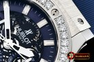 Hublot Big Bang Evolution DIAM/SS/RU Blue Skele A7750 Mod