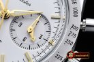 Omega SpeedMaster 57 SS/SS Wht/Gold JHF Asia 7750 Mod 9300