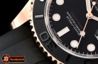 Rolex YachtMaster 116655 40mm RG/RU Black ARF SH3135 Mod