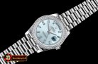 Rolex DayDate 228206 SS/SS Ice Blue Diam BP Swiss 2836