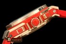 HUB0322A - Big Bang Pearl RG/Sq Red Ruby White A-7750