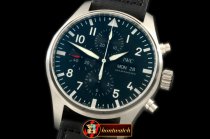 IWC0280 - 3777 Pilot Chrono Black 7750