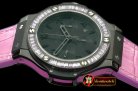 HUB0323F - Big Bang Pearl/ Sq Violet Ruby All Black A-7750