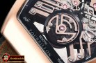 Franck Muller Vanguard Tourbillon Skeleton RG/LE/RU Bwn Asia 23J