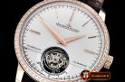 Jaeger Le Coultre Master Grande Trad. Tourb. Cylindrique RG/LE Wht Tourb