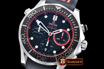 Omega Seamaster Chrono America Cup SS/RU Blk/Red BP A7750