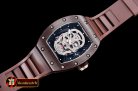 Richard Mille RM052 Diamond Skull Tourb Brown MT CER/RU MY9015 M
