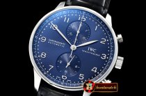 IWC Portuguese Chrono SS/LE Blue YLF Asia 7750