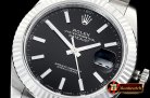 Rolex Datejust II DJ2 41mm Oyst Flt 904L SS/SS Black/Stk ARF Asia 2824