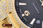 VACH. CONSTANTINE Overseas Ref.47074 Diams YG/YG Black MY8215 Mo