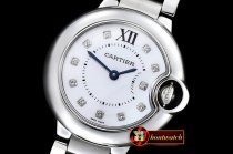 Replica Cartier Balon Bleu De Cartier Ladies SS/SS Wht MOP Diams