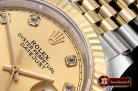 Rolex DateJust 36mm Jub Flt YG/SS Gold/Diams BP A2813