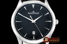 Jaeger Le Coultre Master Ultra Thin Date SS/LE Black ZF 1:1 MY9015 Mod