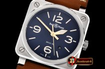 Bell Ross BR03-92 42mm SS/LE Blue/Gold MY9015