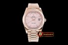 Replica Rolex DayDate 40mm RG/RG 18K Wrp R. Gold Stks BP Swiss 2