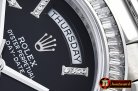 Replica Rolex Daydate 41mm SS/SS Pres Black Roman Num Asia 3255