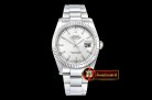 Rolex Datejust Man DJ 36mm Oyst Flt 904L SS/SS Silv Wht/Stk ARF A3135 Mod