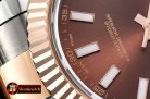 Rolex DJ2 41mm Oyst Flt RG/SS Brown Stk BP A3136 Mod