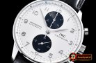 IWC Portuguese Chrono SS/LE Wht/Black ZF A-7750
